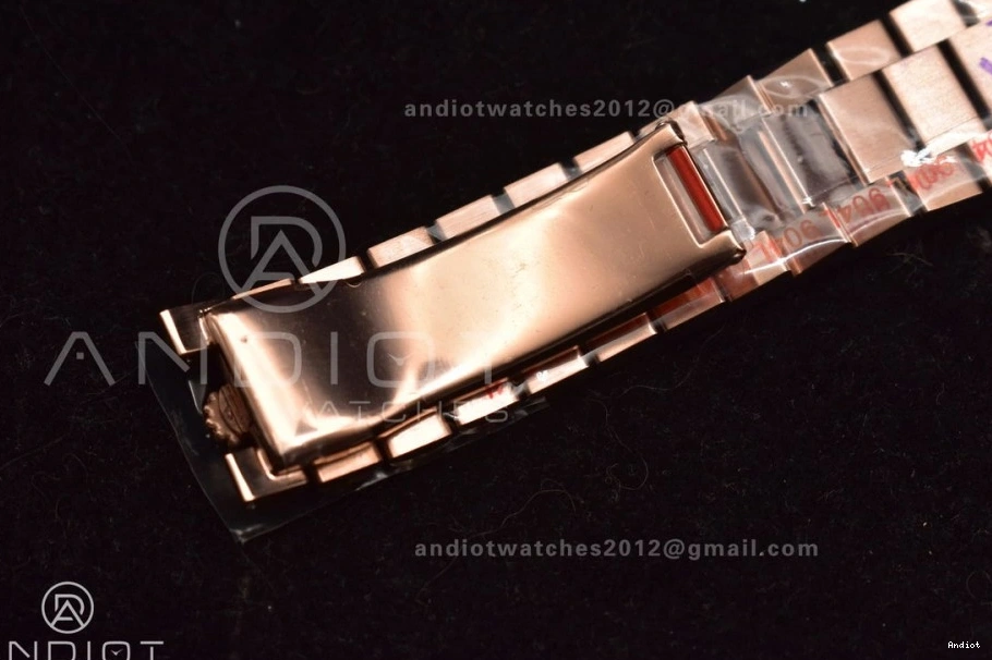 RG DayDate GMF Dial 40 Markers Roman President Green Weighted Steel Tungsten V2 A2836 Bracelet 904L on 1109